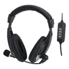 LogiLink HS0019 USB Stereo Headset - High-Quality Sound & Ultimate Comfort for Online Communication